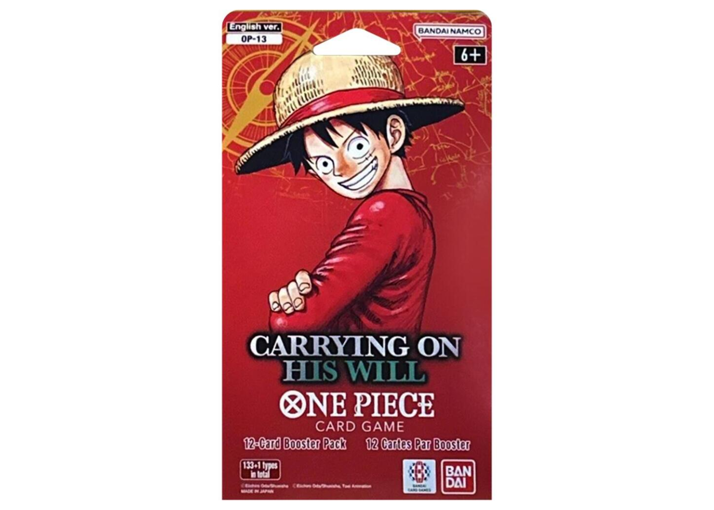 One Piece Carrying On His Will Sleeved Booster Pack